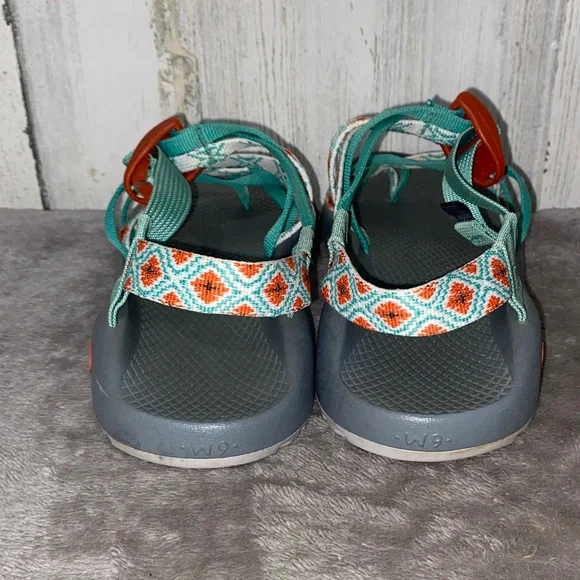 1229 Chaco Women's Aqua and Gray Sandals - Picture 5 of 9